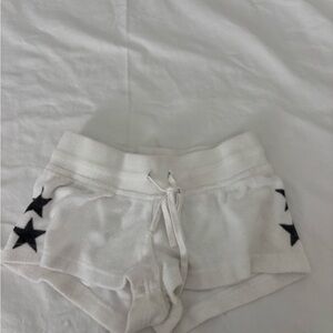 Hard Tail White Star-Patterned Shorts